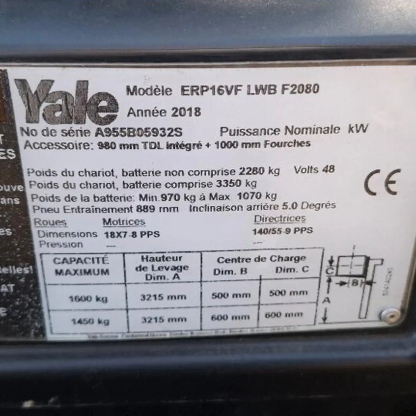 Descriptif chariot élévateur Yale - GreenIndus